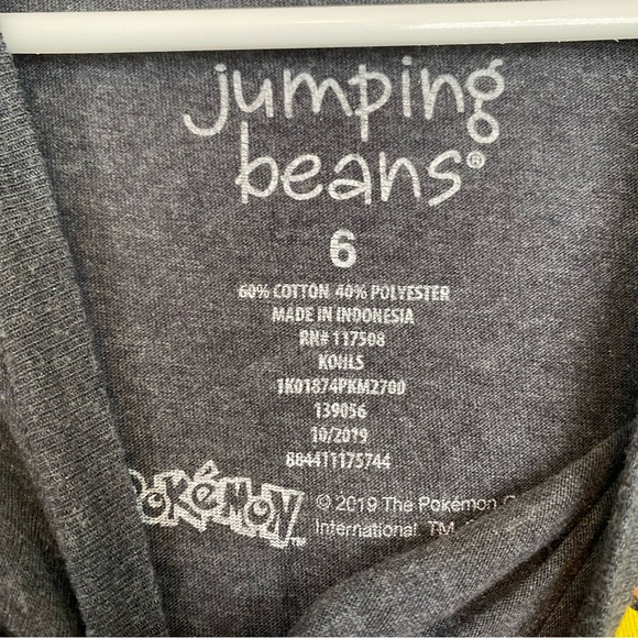 Jumping Beans Little Boys Gray Pokemon Long Sleeve Shirt Size 6 - Picture 3 of 4
